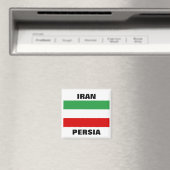 Aimant Iran Tricolor "IRAN" & "PERSIA" (In Situ (Lave-vaisselle))