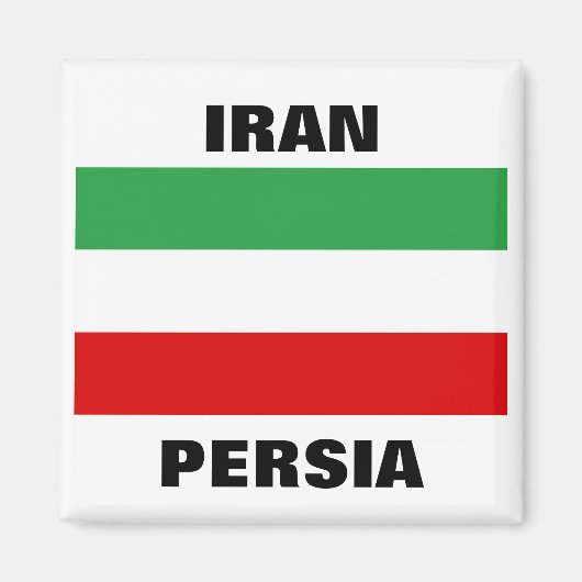 Aimant Iran Tricolor "IRAN" & "PERSIA" (Devant)
