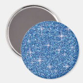 Aimant Iridescent bleu brillant (Recto/Verso)