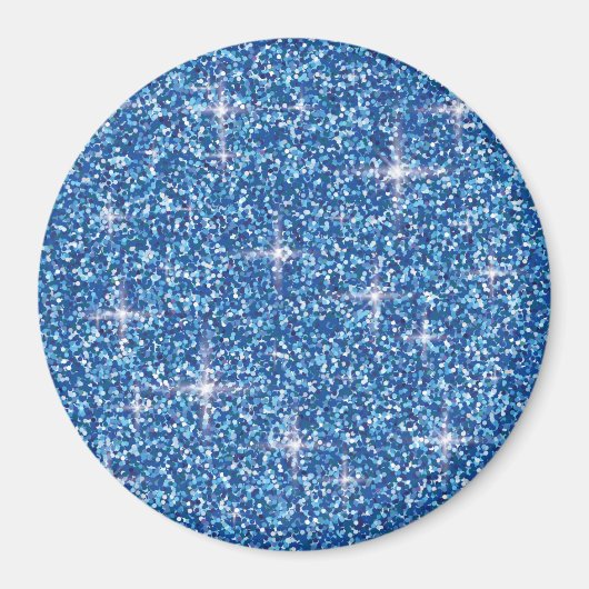 Aimant Iridescent bleu brillant (Devant)