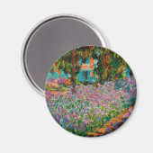 Aimant Irises Monet Garden Fleurs Giverny (Recto/Verso)