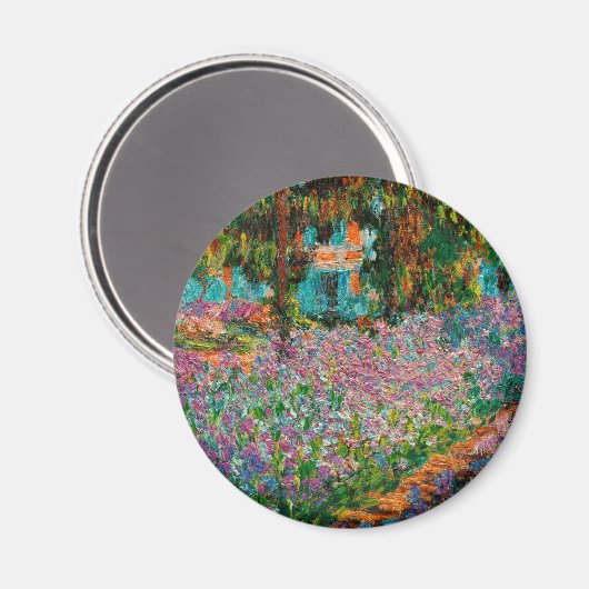 Aimant Irises Monet Garden Fleurs Giverny (Recto/Verso)