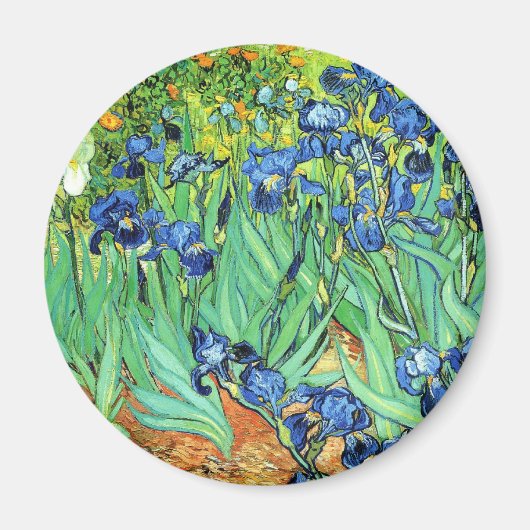 Aimant Irises - Vincent Van Gogh (1889) (Devant)