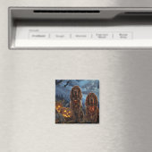 Aimant Irish Red Setter Halloween Éffrayant (In Situ (Lave-vaisselle))