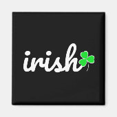 Aimant Irish St. Patrick's Day Shamrock chanceux (Devant)