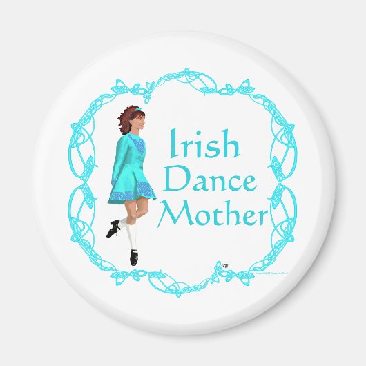 Aimant Irish Step Dance Mother - Turquoise (Devant)