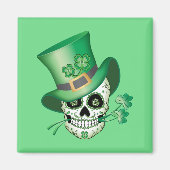 Aimant Irish Sugar Skull (Devant)