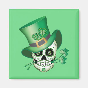 Aimant Irish Sugar Skull