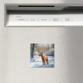 Aimant Irish Terrier Laisser neiger Noël (In Situ (Lave-vaisselle))