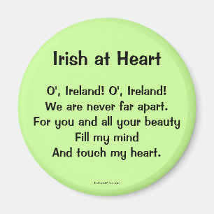 Aimant Irlandais à l'aimant de proverbe de coeur