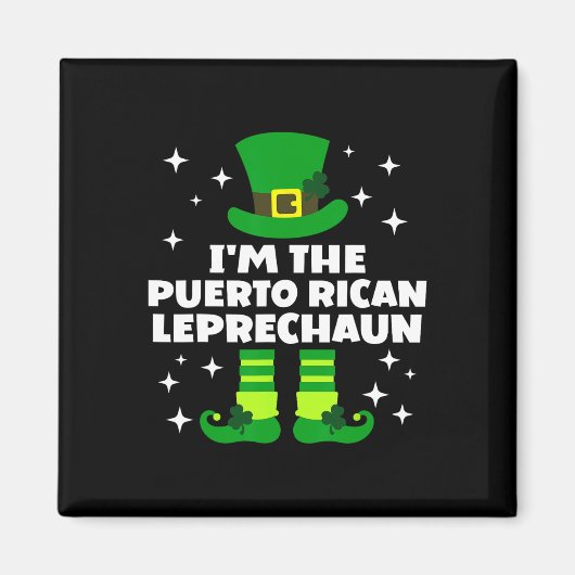 Aimant Irlandais drôle Leprechaun St patrick Da (Devant)