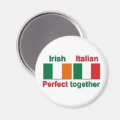 Aimant Irlandais Italien - Parfait Ensemble ! (Recto/Verso)