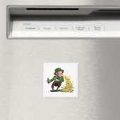 Aimant Irlandais Leprechaun Jetant Des Cookies Chanceux D (In Situ (Lave-vaisselle))