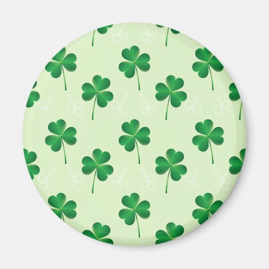 Aimant irlandais trois motif feuille (Devant)