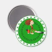 Aimant Irlandaise Dancing Girl (Recto/Verso)