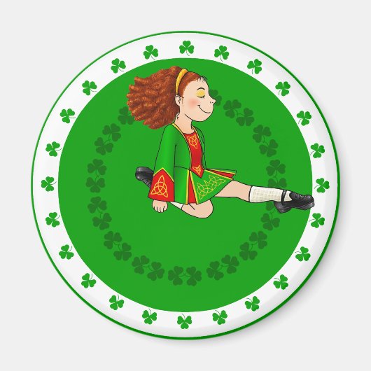 Aimant Irlandaise Dancing Girl (Devant)