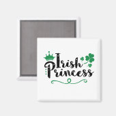 Aimant Irlandaise Princesse femmes St Patrick's Day Scrip (Recto/Verso)