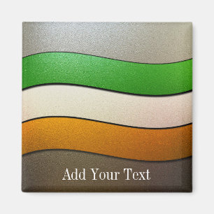 Aimant Irlande Drapeau couleurs-Chrome par Shirley Taylor