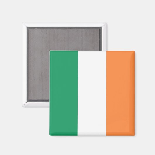 Aimant Irlande National Flag, standard irlandais, bannièr (Recto/Verso)