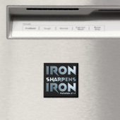 Aimant Iron Sharpens Fer - Christian Men & Women Proverbe (In Situ (Lave-vaisselle))
