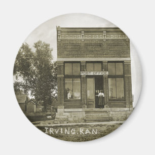 AIMANT IRVING KANSAS POST OFFICE PHOTO MARSHALL COUNT KS