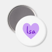 Aimant Isa en violet (Recto/Verso)