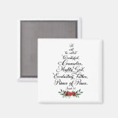 Aimant Isaiah 9:6 He will be called wonderful (Recto/Verso)