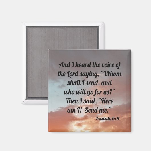 Aimant Isaïe 6:8 (Recto/Verso)