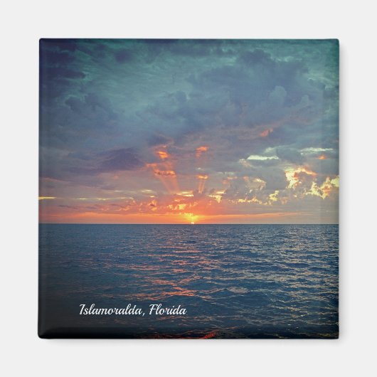 Aimant Islamoralda Floride Sunrise Beach Scène (Devant)