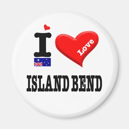 Aimant ISLAND BEND - I Love (Devant)