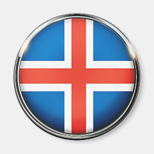 Aimant Islande, drapeau,