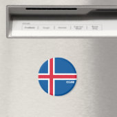 Aimant Islande Drapeau charmant patriotique (In Situ (Lave-vaisselle))