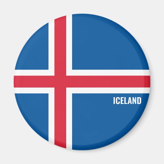Aimant Islande Drapeau charmant patriotique (Devant)