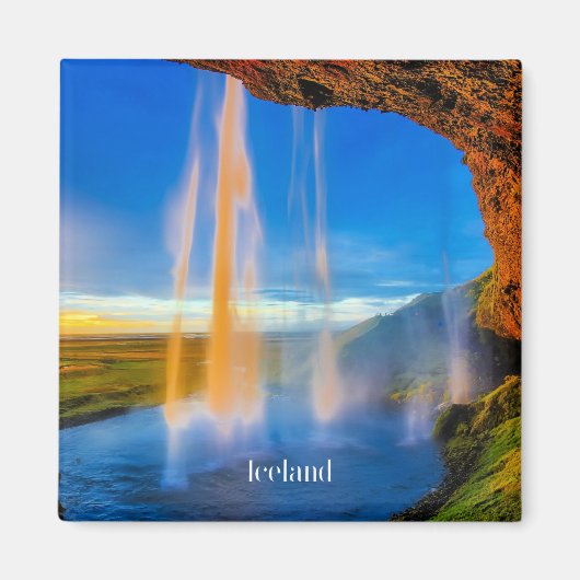 Aimant Islande pittoresque, skogafoss photoWa (Devant)