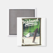 Aimant Islande pour faire du snowboard (Recto/Verso)