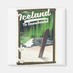 Aimant Islande pour faire du snowboard