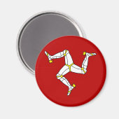 Aimant Isle of Man Drapeau de haute qualité (Recto/Verso)