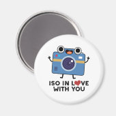 Aimant ISO En amour avec vous amusant jeu de caméra (Recto/Verso)