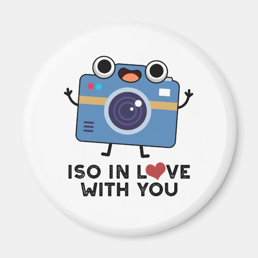 Aimant ISO En amour avec vous amusant jeu de caméra (Devant)