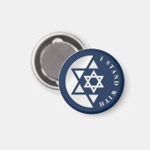 Aimant Israël Drapeau Fort Et Liberté (Recto/Verso)