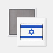 Aimant Israël - Drapeau israélien (Recto/Verso)