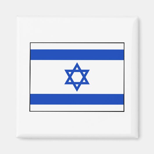 Aimant Israël - Drapeau israélien (Devant)