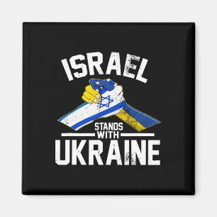 Aimant Israël soutient l'Ukraine Drapeau ukrainien israél
