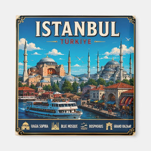 Aimant 🧲 Istanbul Turquie Voyage Souvenir Pour Voyages �