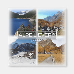 Aimant IT3260 Europe, Italie, Piémont, réfrigérateur Alpe