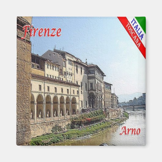 Aimant IT - Italie - Florence - Arno (Devant)