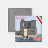 Aimant IT - Italie - Naples - Château dell'Ovo (Recto/Verso)