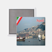 Aimant IT - Italie - Naples - Port (Recto/Verso)