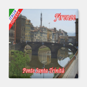 Aimant IT - Italie Pont Florence Ponte Père Noël Trinità