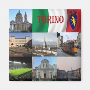 Aimant IT - Italie - Turin - Mosaïque de collage
